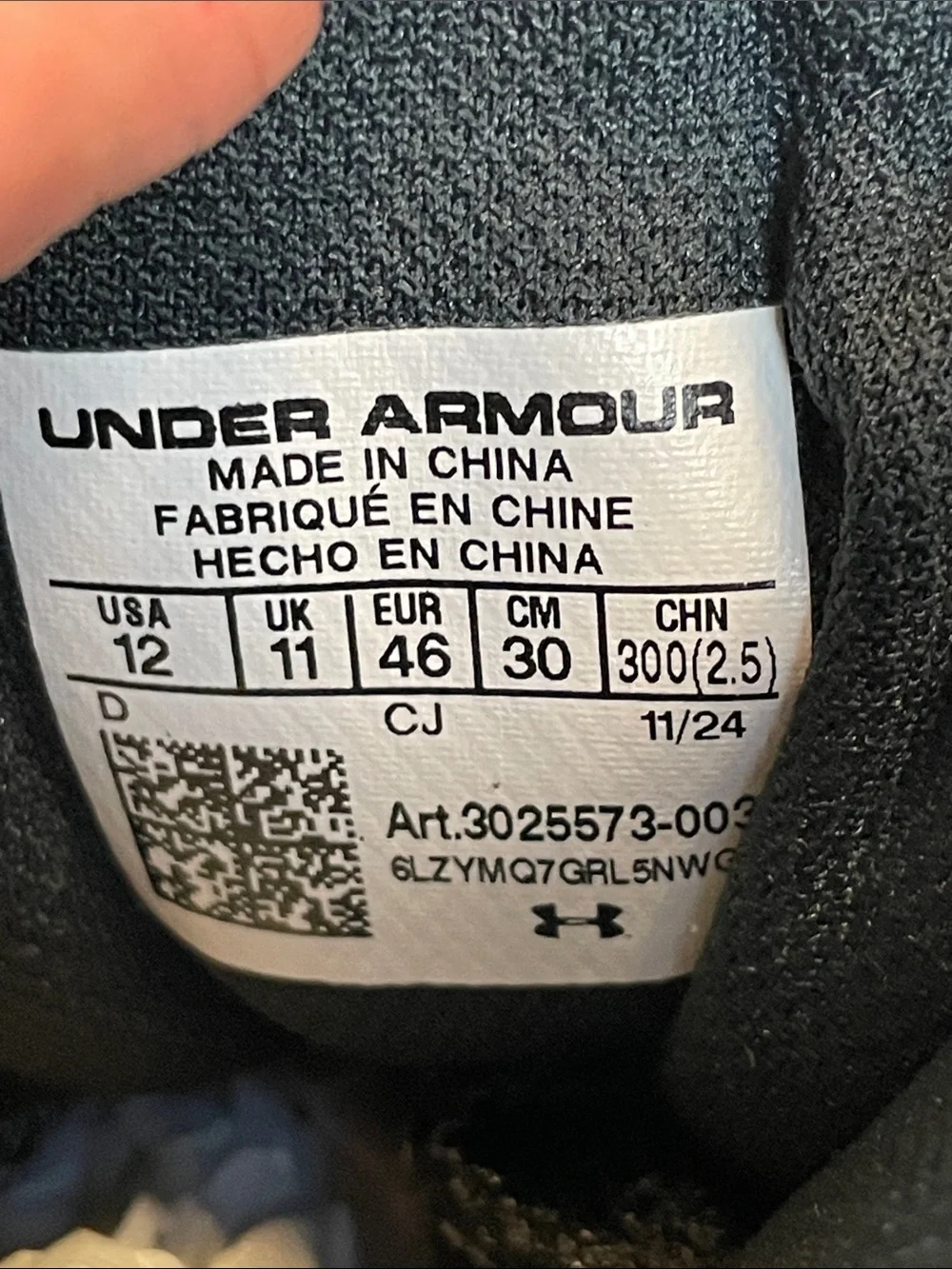 Under Armour STORM Proof Men’s HOVR Dawn Waterproof 2.0 Black Anthracite Boots